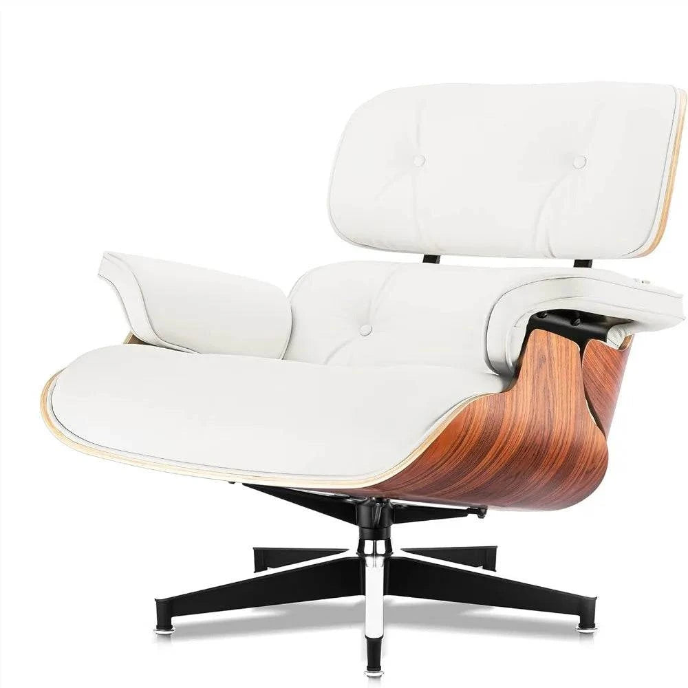 Black Leather Chaise Lounge Chair & Ottoman - Mid Century Modern DesigSPECIFICATIONSBrand Name: MKDKInstallation Method: self-containedOrigin: US(Origin)Hign-concerned Chemical: NoneType: Living Room FurnitureSpecific Use: Chaise LoungShop All I WantShop All I WantBlack Leather