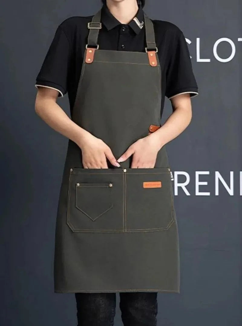 Waterproof Canvas Aprons: Stylish & Functional for Everyone! π©βπ³π¨β?pgrade your work attire with our waterproof canvas neck hanging aprons, designed for both men and women. Perfect for restaurant kitchens, baking, cleaning, barberinShop All I WantShop All I WantWaterproof Canvas