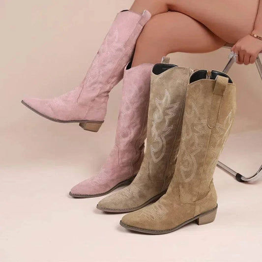 Western Charm Embroidered Cowboy BootsEmbrace timeless western style with our Western Charm Embroidered Cowboy Boots. These boots blend rugged durability with elegant embroidery, making them the perfect SHOP ALL I WANTShop All I WantWestern Charm Embroidered Cowboy Boots