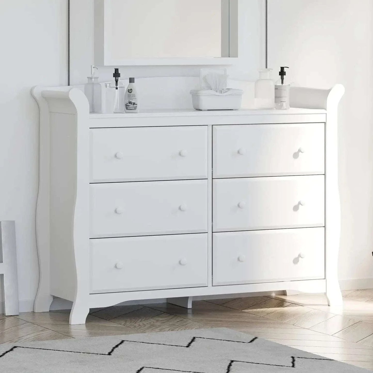 White Double Dresser Shop All I Want Avalon 6-Drawer Double Dresser (White) – Kids Bedroom & Nursery OrganiOrganize your child’s bedroom or nursery with the Avalon 6-Drawer Double Dresser in a classic white finish. Perfect for storing clothes, toys, and more, this modern Shop All I WantShop All I WantAvalon 6-Drawer Double Dresser (White) – Kids Bedroom & Nursery Organizer 🏡