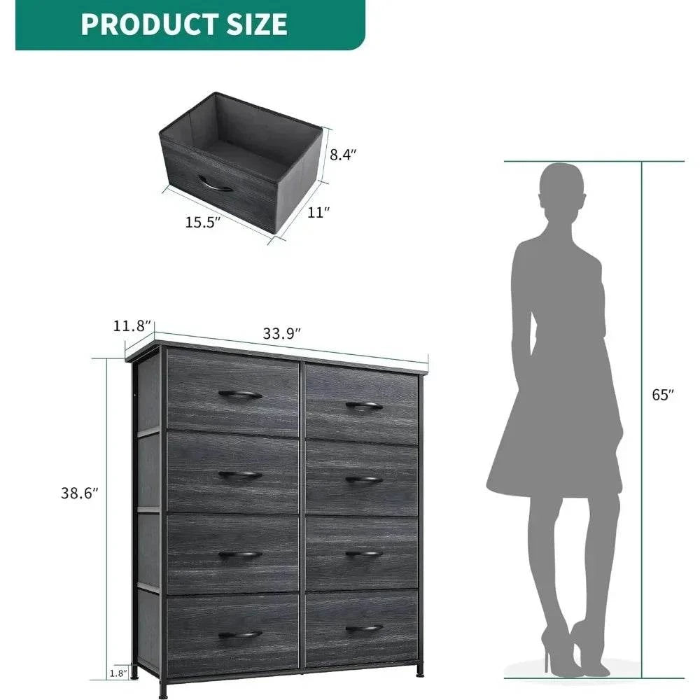 8-Drawer Fabric Storage Tower | Organizer Unit with Wooden Top for BedMaximize your bedroom organization with this 8-Drawer Fabric Storage Tower. Designed to blend functionality and style, it features a sturdy wooden top, ideal for plaShop All I WantShop All I Want8-Drawer Fabric Storage Tower