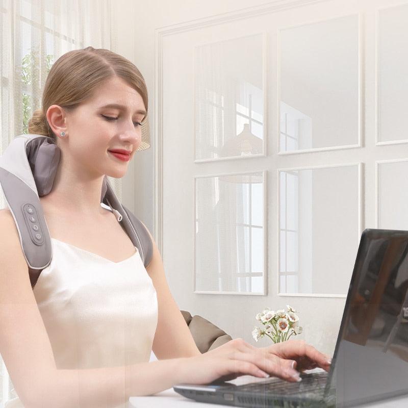 Neck and Back Massager with Soothing HeatIntroducing the ZenRelax Shiatsu Neck and Back Massager – Your Personal Deep Tissue Oasis
Key Features
🌟 6 Powerful Deep-Shiatsu Kneading Massage Nodes: Our neck anSHOP ALL I WANTShop All I WantBack Massager