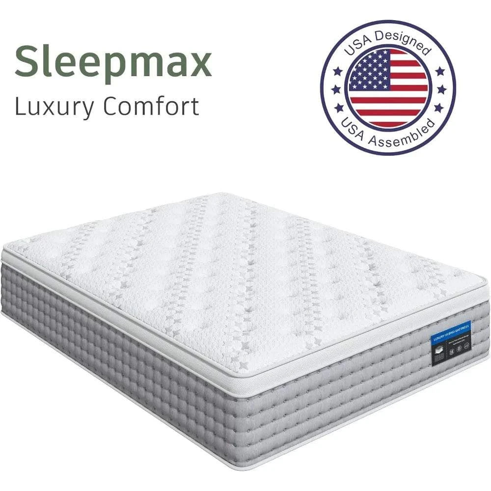 14-Inch Hybrid King Mattress 🛏️ Gel memory foam and pocket springs foIndulge in superior comfort with the 14-Inch Hybrid King Mattress 🛏️, designed with gel memory foam and pocket springs for optimal motion isolation. Whether you're Shop All I WantShop All I Want14-Inch Hybrid King Mattress 🛏️ Gel memory foam