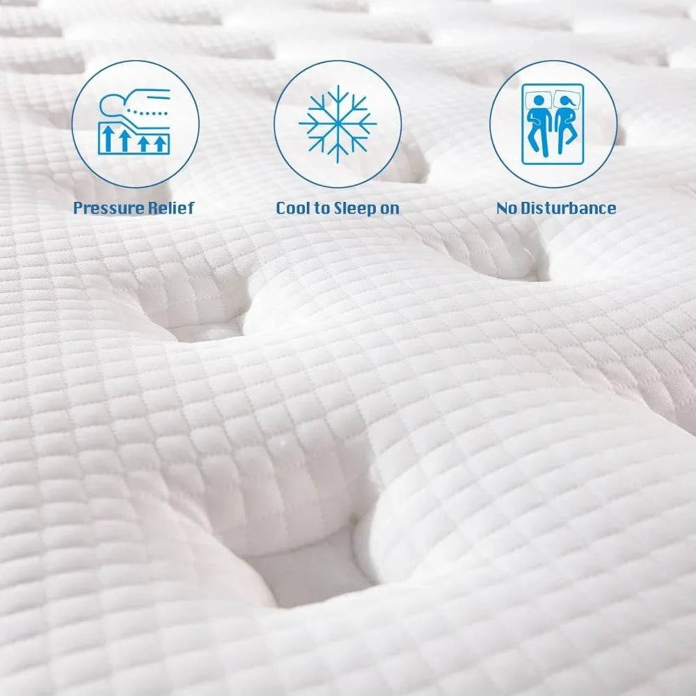 14-Inch Hybrid Queen Mattress with Gel Foam 🛏️Sleep in luxurious comfort with the 14-Inch Hybrid Queen Mattress with Gel Foam 🛏️, designed to provide the perfect balance of cooling gel memory foam and supportivShop All I WantShop All I Want14-Inch Hybrid Queen Mattress