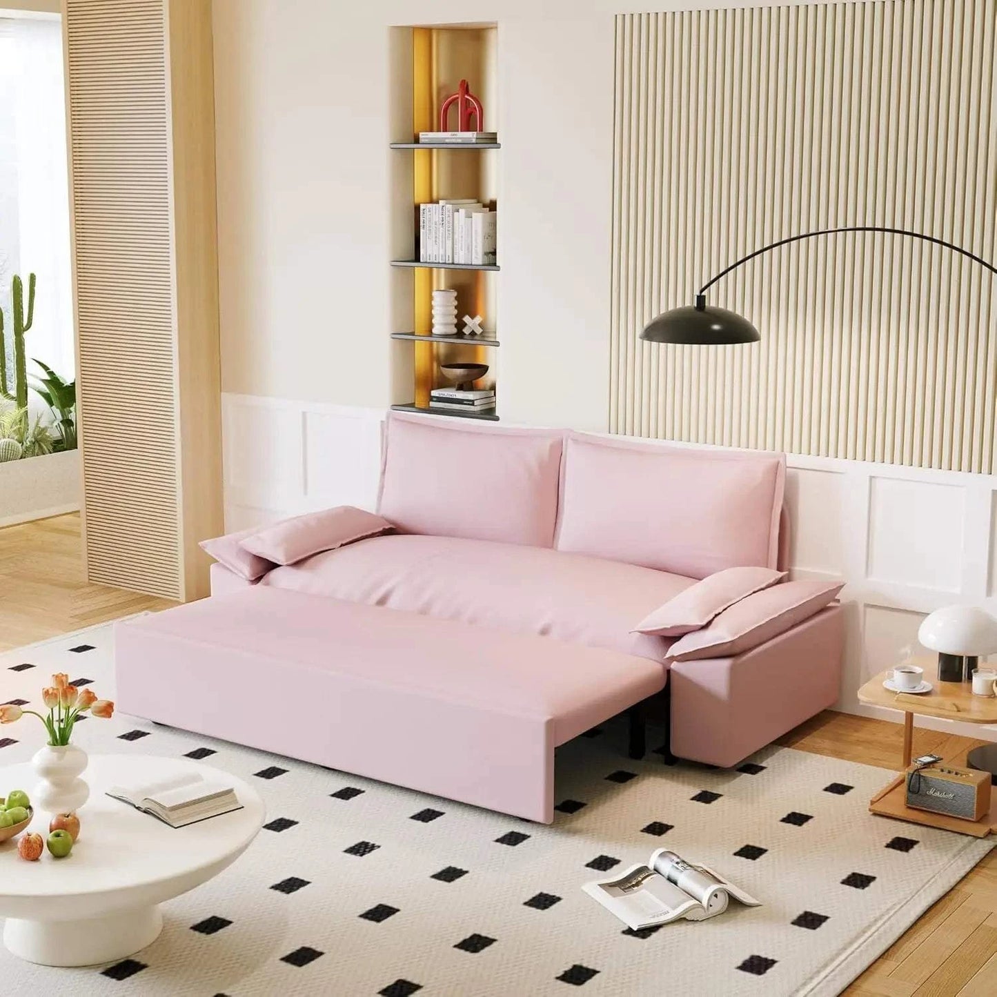 3-in-1 Convertible Queen Bed Sofa Size: 33.1 x 70.1 x 36Transform your sitting room designs with this Size: 33.1 x 70.1 x 36 3-in-1 Convertible Queen Bed Sofa, the perfect blend of style and versatility for modern home deShop All I WantShop All I Want-1 Convertible Queen Bed Sofa