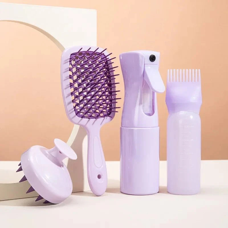 💆♂️ 4pcs Silicone Scalp Massage Comb Set – Detangling Brush, Hair DyRevamp your hair care routine with this versatile 4pcs Silicone Scalp Massage Comb Set. Designed for ultimate convenience, this set includes a detangling brush, hairShop All I WantShop All I Want4pcs Silicone Scalp Massage Comb Set