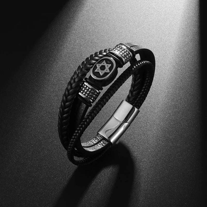 Classic Cross Leather Bracelet for MenIntroducing our Classic Cross Leather Bracelet for Men – where timeless design meets masculine elegance for a statement accessory.
🛡️ Symbolic Cross Design: The braSHOP ALL I WANTShop All I WantClassic Cross Leather Bracelet