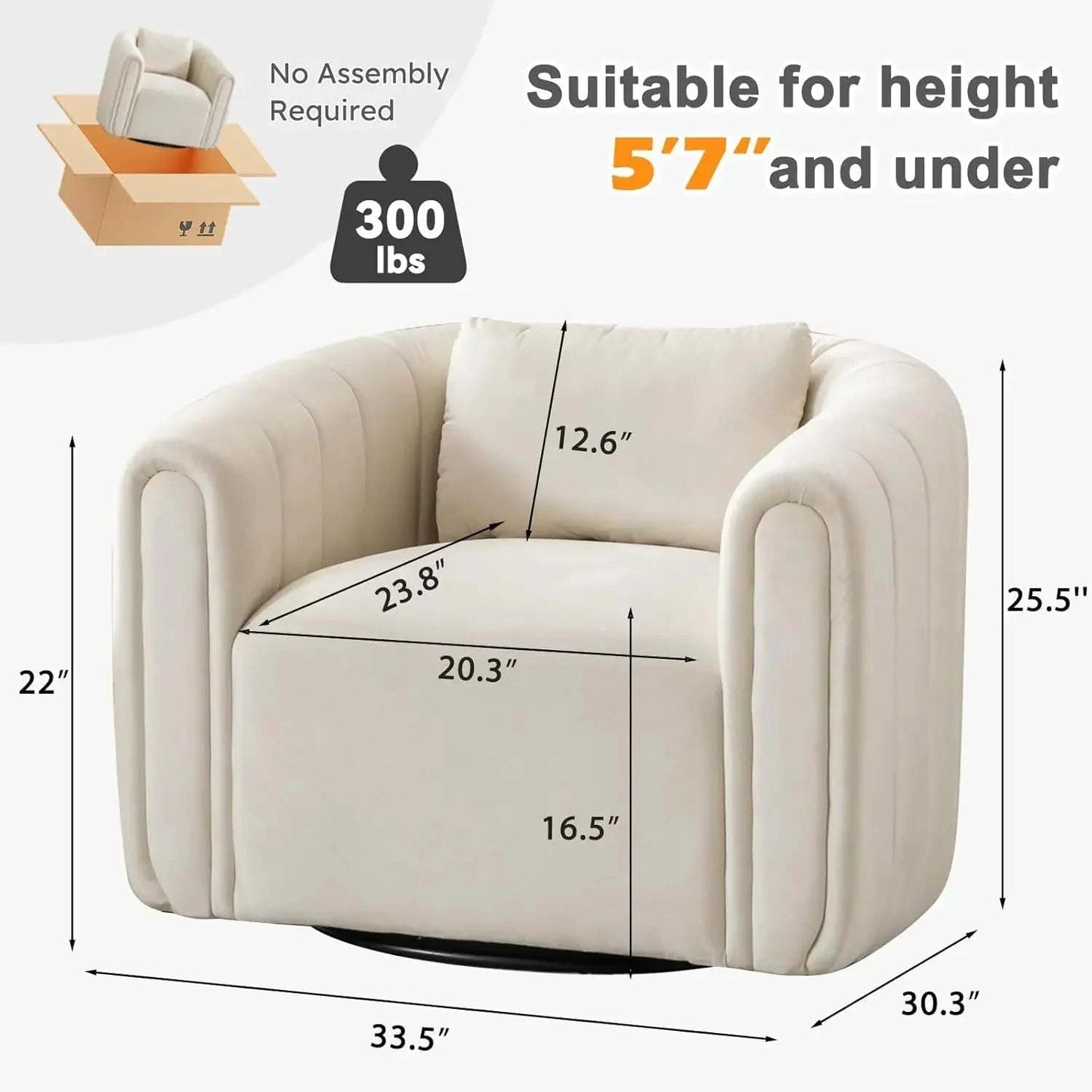 Beige Velvet Swivel Chairs: Comfort! 🪑Upgrade your living room with these Beige Velvet Swivel Chairs, combining comfort and elegance in one stylish package. With ergonomic design, arm rests, and a slat bShop All I WantShop All I WantBeige Velvet