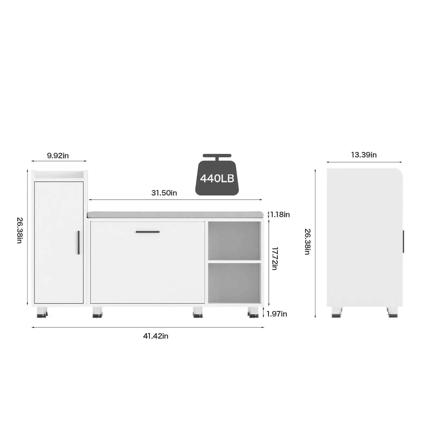 Cabinet with Adjustable Shelf for Living Room Furniture 🌟Transform your sitting room designs with this versatile Cabinet featuring an adjustable shelf and sleek minimalist modern design. Whether used as a shoe rack or storShop All I WantShop All I WantLiving Room Furniture 🌟