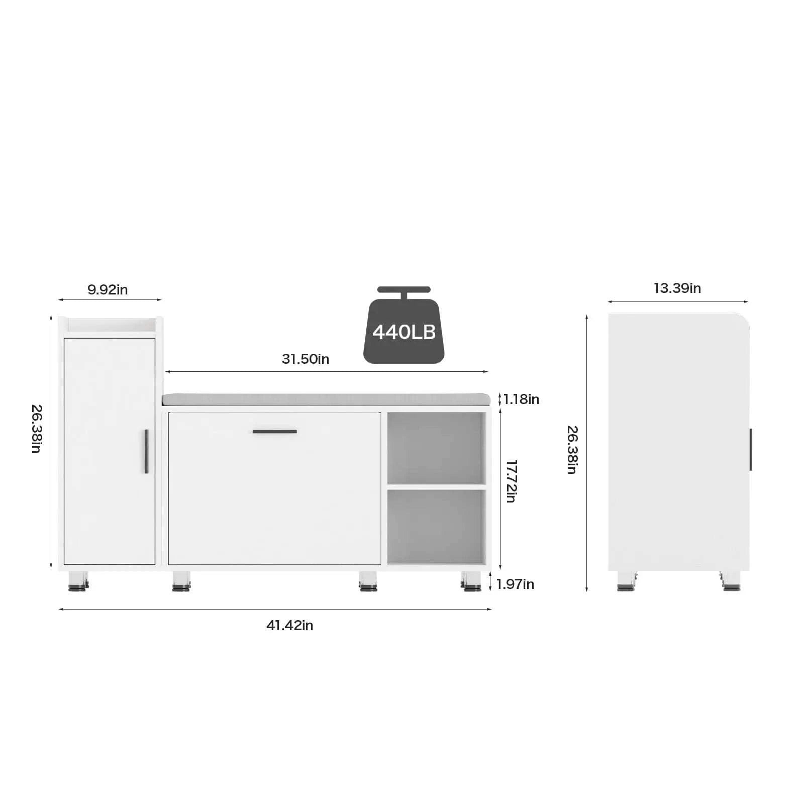 Cabinet with Adjustable Shelf for Living Room Furniture 🌟Transform your sitting room designs with this versatile Cabinet featuring an adjustable shelf and sleek minimalist modern design. Whether used as a shoe rack or storShop All I WantShop All I WantLiving Room Furniture 🌟