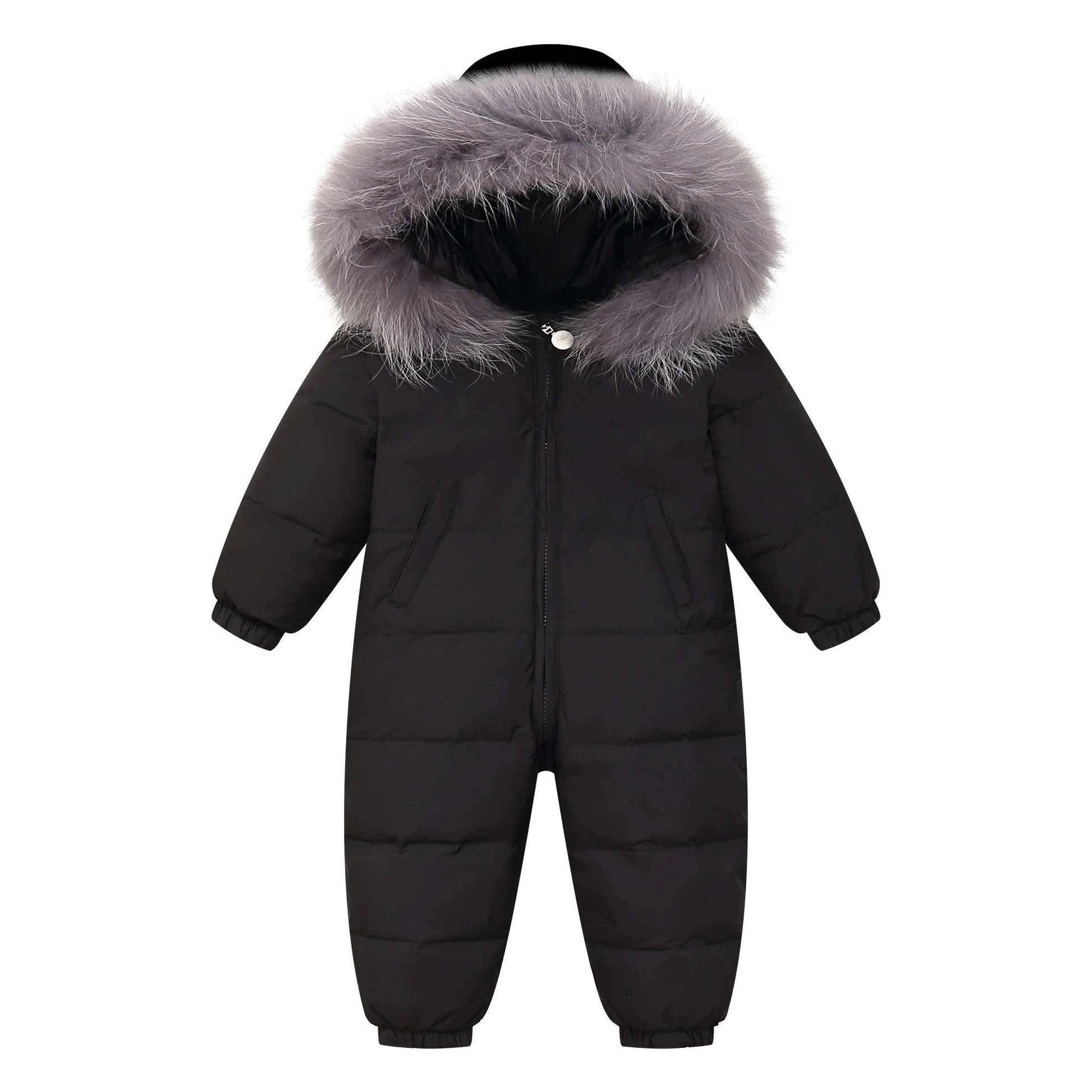 RAISE Winter Baby Down Jumpsuit – ❄️ Fur Hood, Snowsuit for Toddler BoEnsure your toddler stays warm and stylish with the RAISE Winter Baby Down Jumpsuit. Featuring a luxurious real raccoon fur hood and premium down insulation, this snShop All I WantShop All I Wantsnowsuit