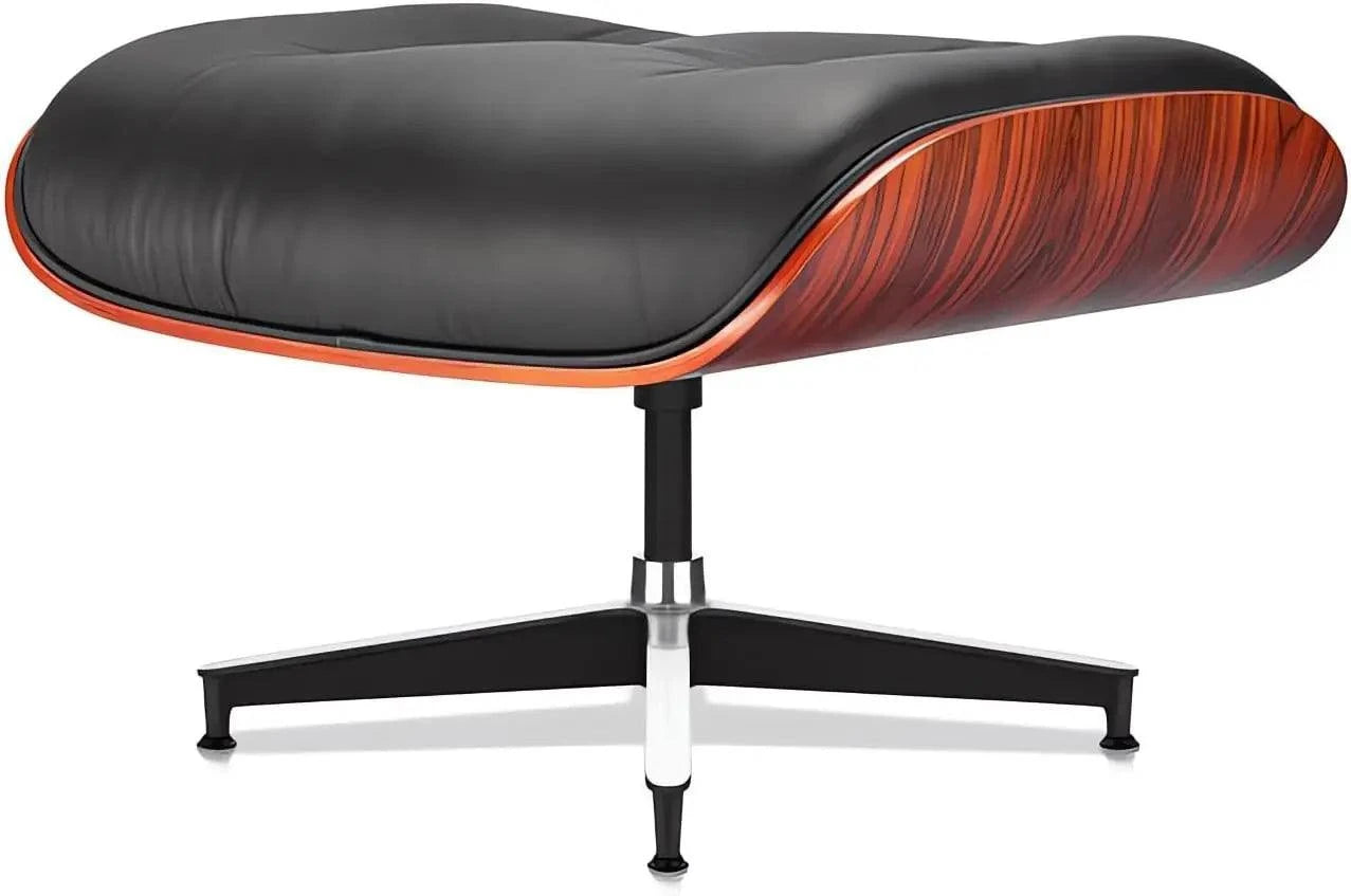 Black Leather Chaise Lounge Chair & Ottoman - Mid Century Modern DesigSPECIFICATIONSBrand Name: MKDKInstallation Method: self-containedOrigin: US(Origin)Hign-concerned Chemical: NoneType: Living Room FurnitureSpecific Use: Chaise LoungShop All I WantShop All I WantBlack Leather