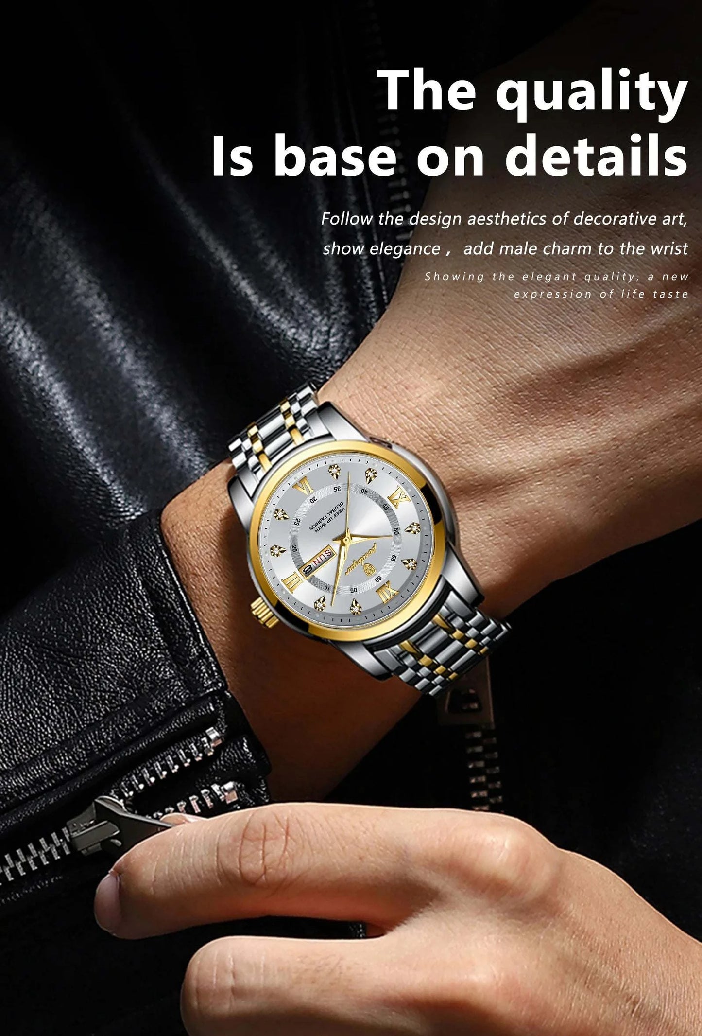 Luxury Watch for Men – Elegant Quartz Timepiece with Date & Week FunctThe Luxury Watch for Men combines sophistication and functionality in one stunning design. This elegant quartz timepiece features a date and week display, making it Shop All I WantShop All I WantLuxury Watch