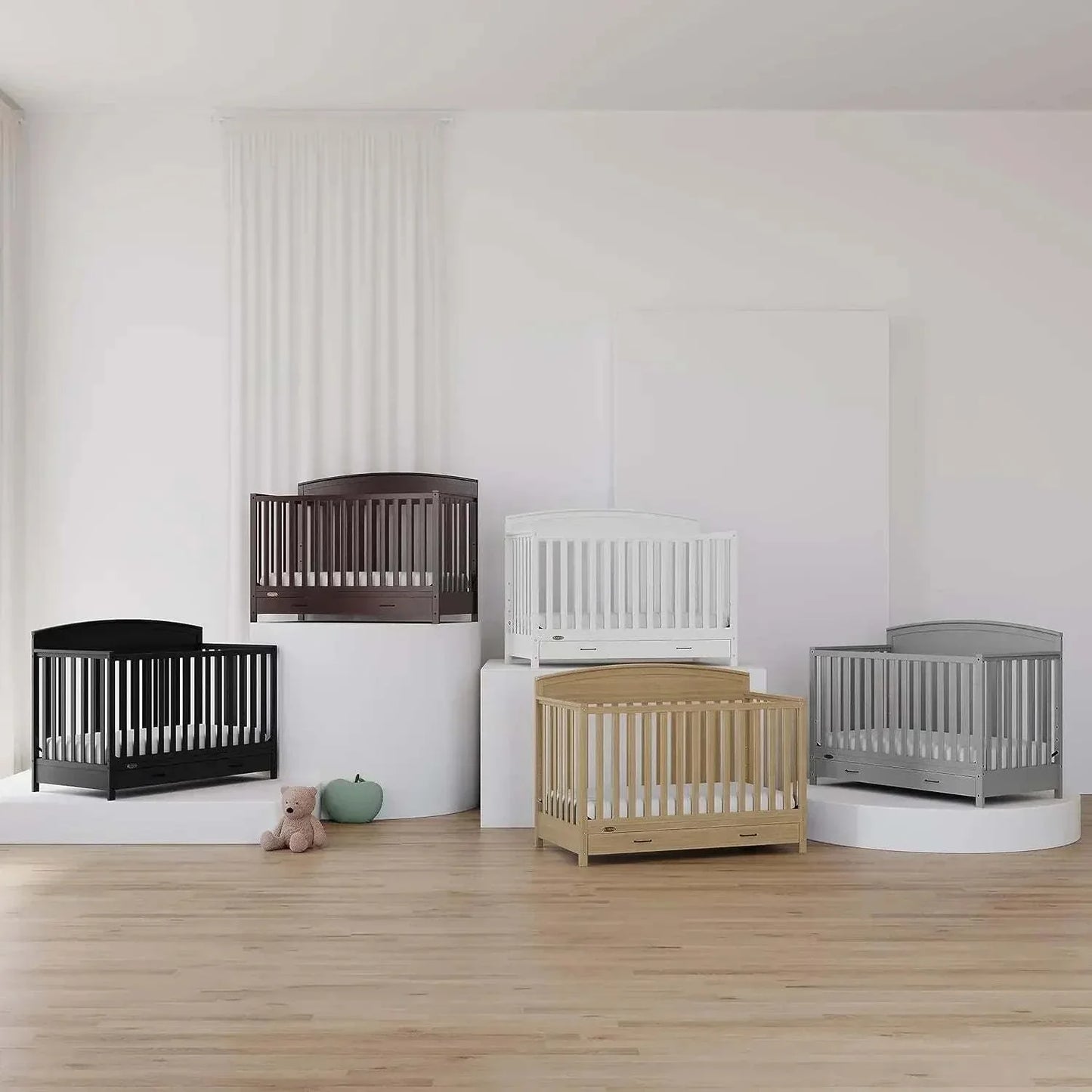 Shop All I Want Benton 5-in-1 Convertible Crib (White), GREENGUARD Gold Certified, ConThe Benton 5-in-1 Convertible Crib is the perfect blend of safety and style for your baby’s nursery. With its GREENGUARD Gold Certification, this crib ensures that yShop All I WantShop All I Want-1 Convertible Crib (White), GREENGUARD Gold Certified, Converts
