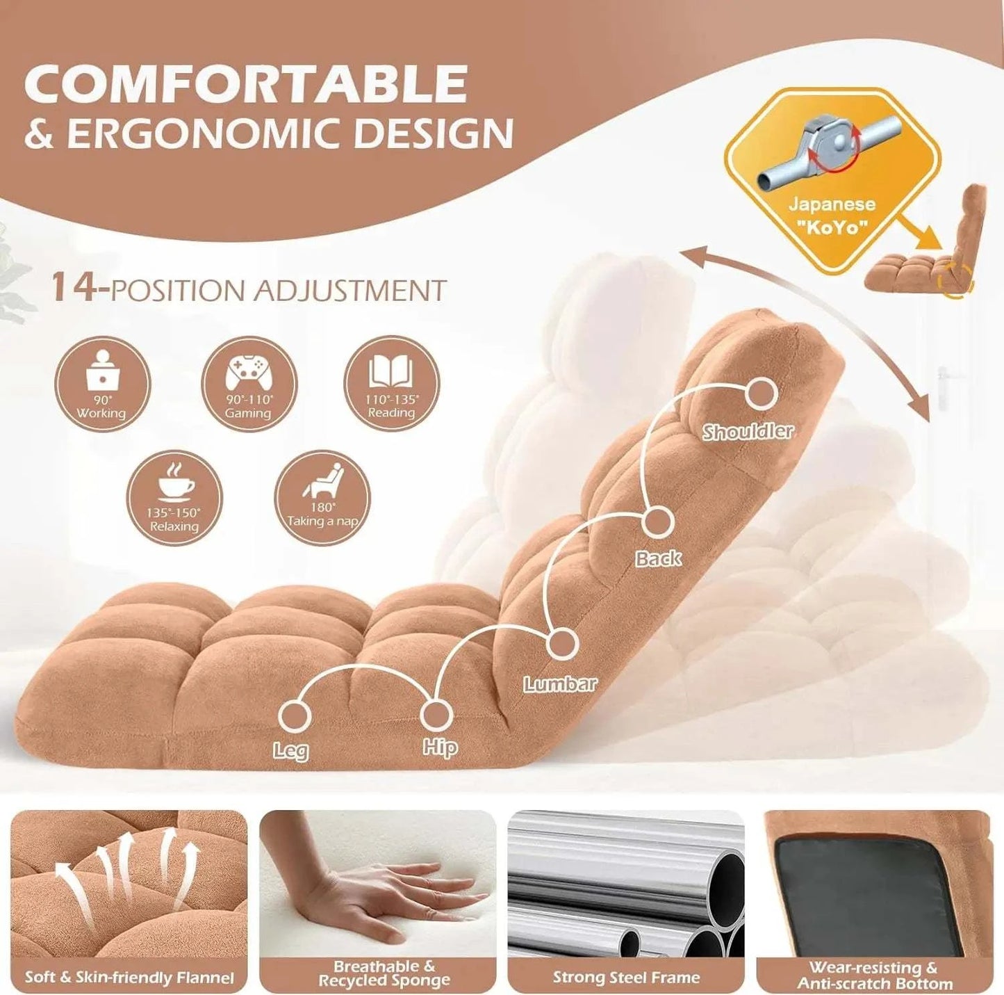 Adjustable Folding Gaming Chair for Comfort 🎮Elevate your relaxation with this adjustable folding gaming chair, designed for ultimate comfort during long gaming sessions or lounging. Its modern style and versatShop All I WantShop All I WantAdjustable Folding Gaming Chair