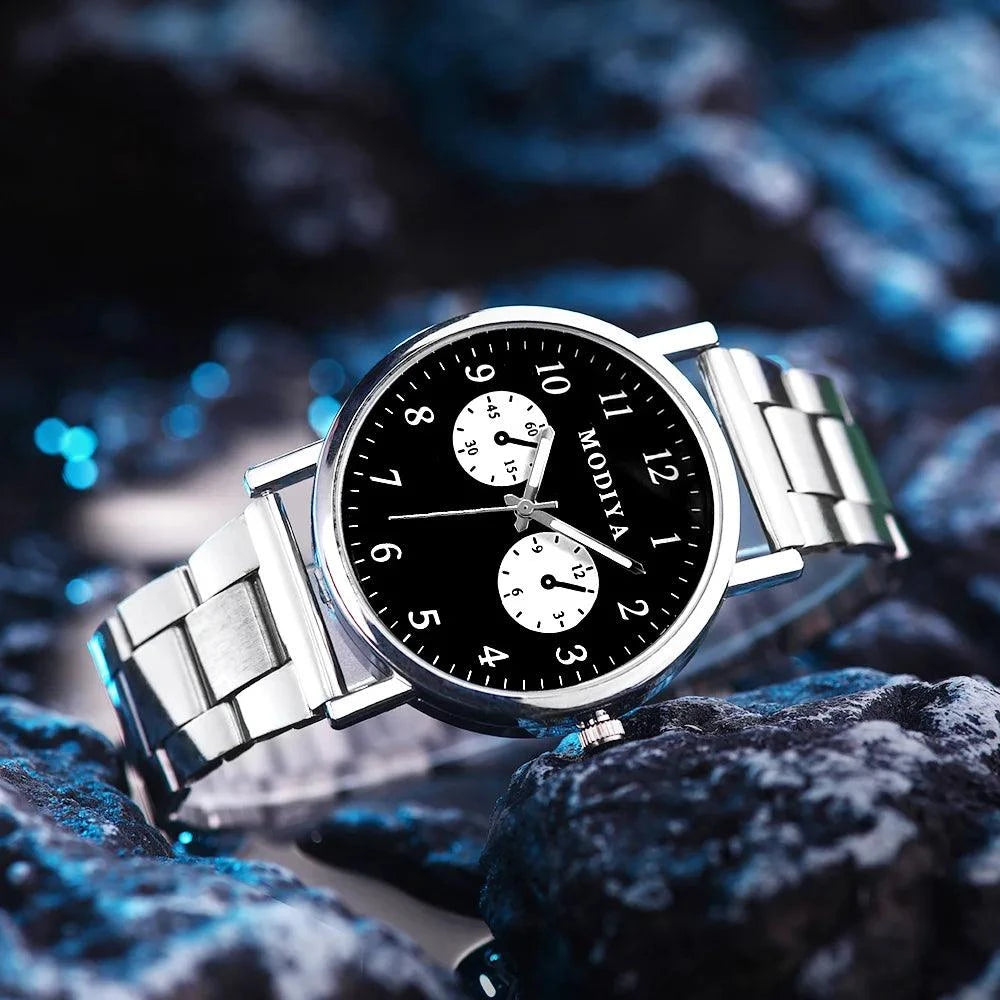 Casual Stainless Steel Mesh Belt Watch: Simple Dial Quartz Design for Discover the perfect accessory for any occasion with the Men’s Casual Stainless Steel Mesh Belt Watch. This sophisticated timepiece features a simple dial design thaShop All I WantShop All I WantCasual Stainless