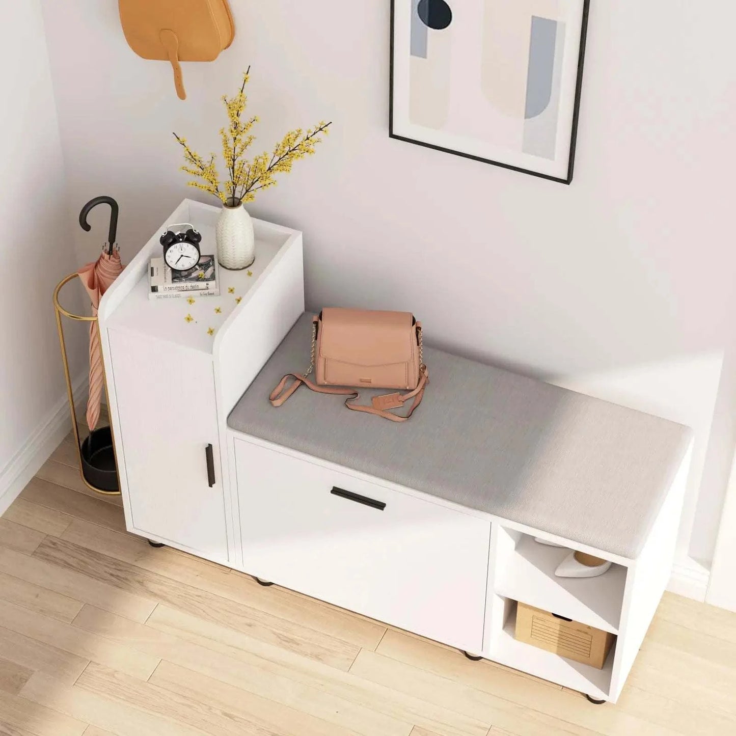 Cabinet with Adjustable Shelf for Living Room Furniture 🌟Transform your sitting room designs with this versatile Cabinet featuring an adjustable shelf and sleek minimalist modern design. Whether used as a shoe rack or storShop All I WantShop All I WantLiving Room Furniture 🌟