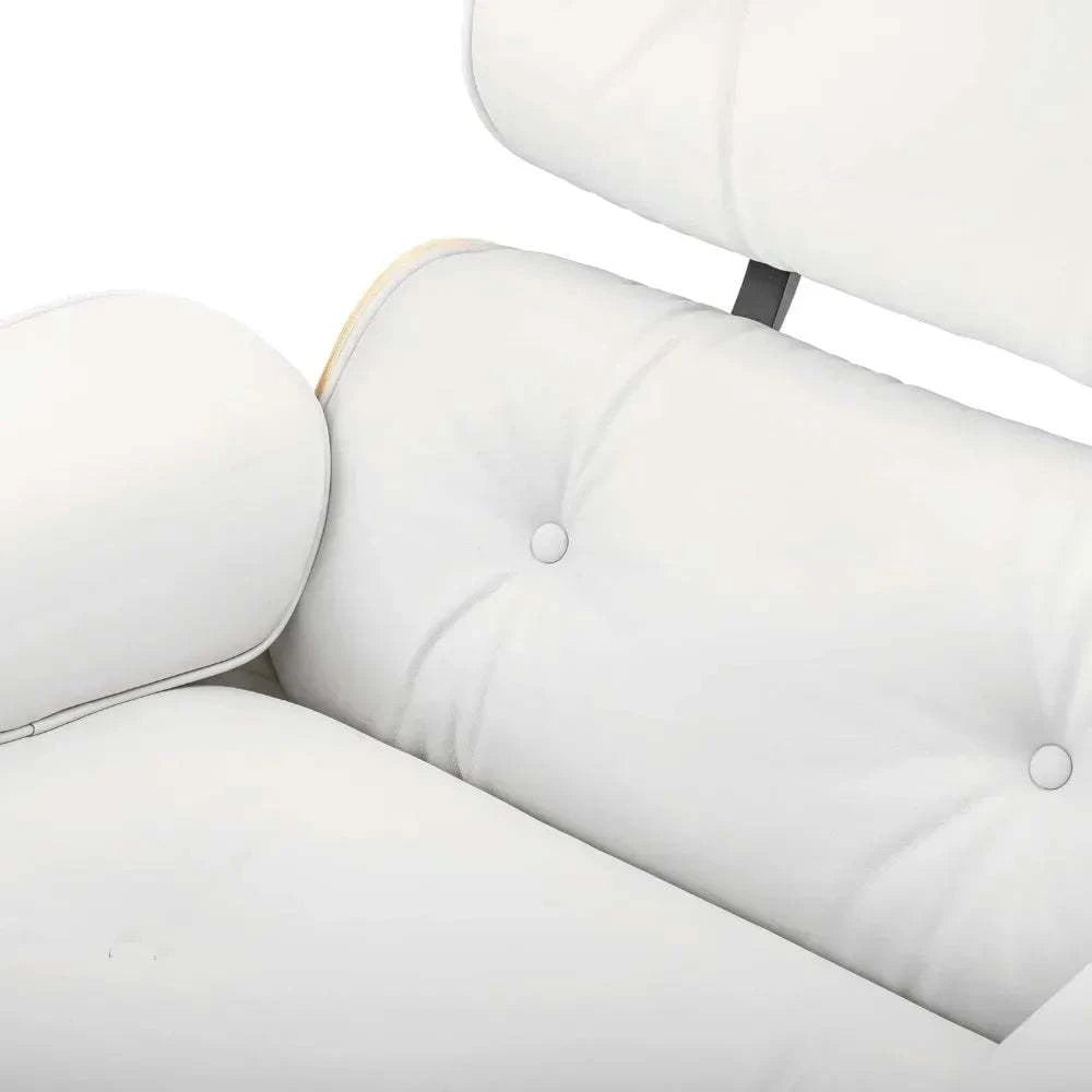 Black Leather Chaise Lounge Chair & Ottoman - Mid Century Modern DesigSPECIFICATIONSBrand Name: MKDKInstallation Method: self-containedOrigin: US(Origin)Hign-concerned Chemical: NoneType: Living Room FurnitureSpecific Use: Chaise LoungShop All I WantShop All I WantBlack Leather