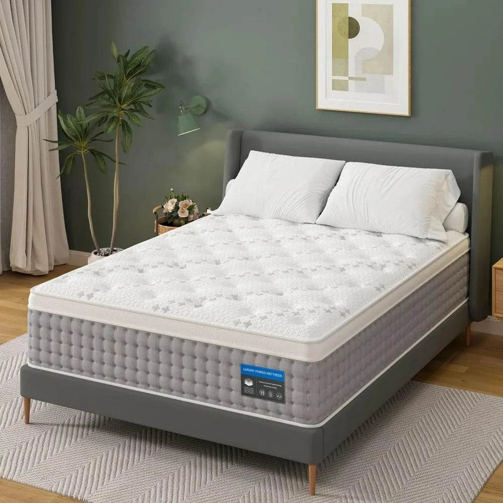 14-Inch Hybrid King Mattress 🛏️ Gel memory foam and pocket springs foIndulge in superior comfort with the 14-Inch Hybrid King Mattress 🛏️, designed with gel memory foam and pocket springs for optimal motion isolation. Whether you're Shop All I WantShop All I Want14-Inch Hybrid King Mattress 🛏️ Gel memory foam
