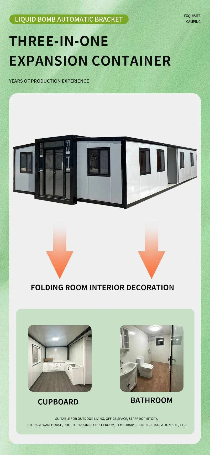 40Ft Expandable Prefabricated Container House | Tiny Home 🏡Transform your living space with the 40Ft Expandable Prefabricated Container House, an innovative and eco-friendly solution for modern living. This tiny home is perfShop All I WantShop All I Want40Ft Expandable Prefabricated Container House