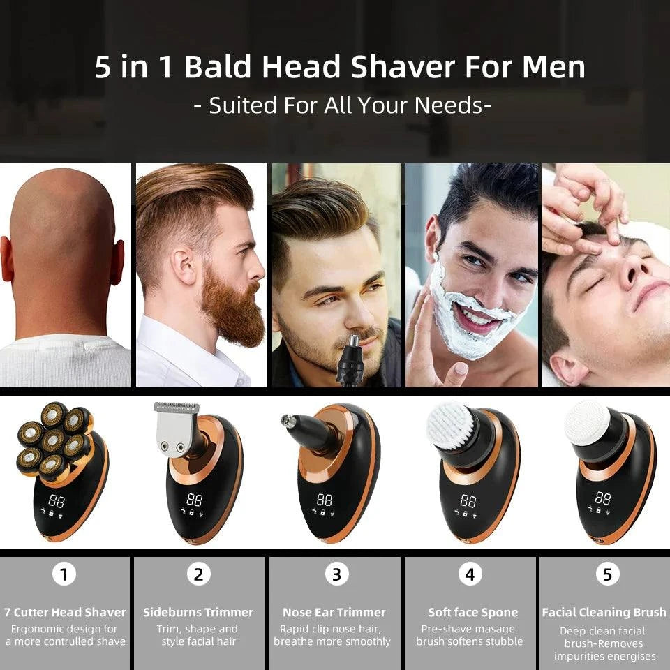 Men's 7D Floating Electric Shaver – Wet/Dry Rechargeable Razor with BaExperience the ultimate in shaving technology with the Men's 7D Floating Electric Shaver. Designed for a close and comfortable shave, this advanced electric razor feShop All I WantShop All I WantMen'