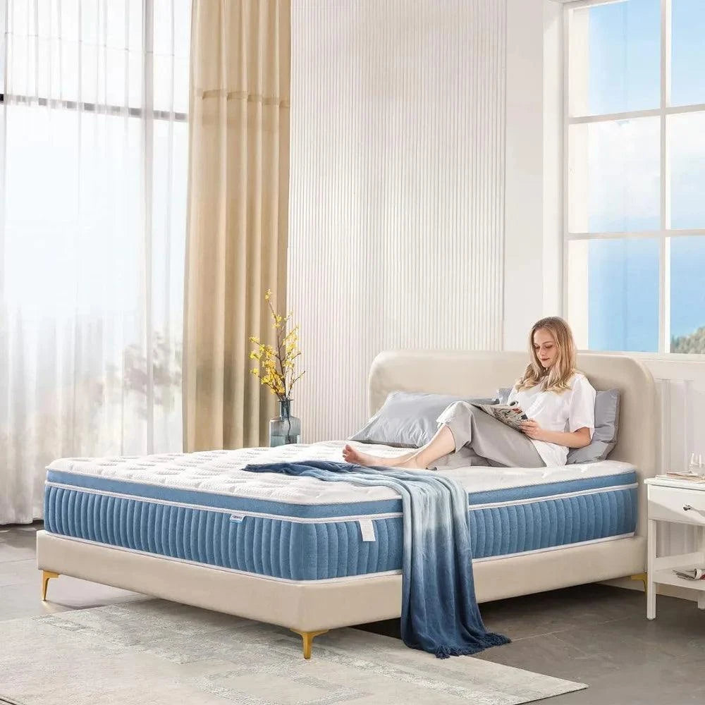 14-Inch Hybrid Queen Mattress with Gel Foam 🛏️Sleep in luxurious comfort with the 14-Inch Hybrid Queen Mattress with Gel Foam 🛏️, designed to provide the perfect balance of cooling gel memory foam and supportivShop All I WantShop All I Want14-Inch Hybrid Queen Mattress