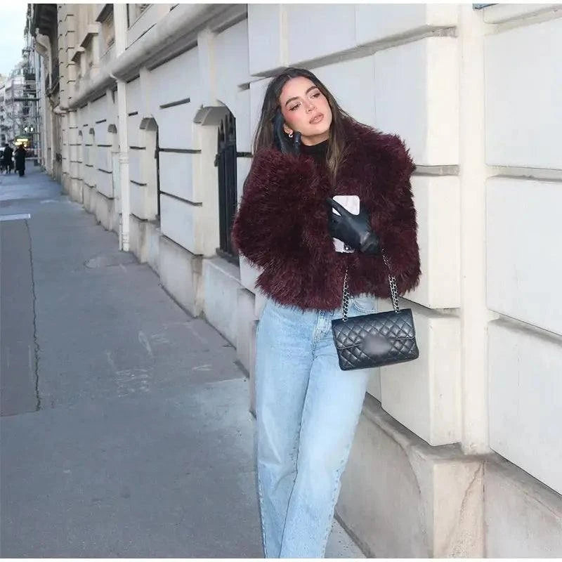Women’s Faux Fur Jacket Coat – Warm Fluffy Lapel Cardigan for Winter 2Stay stylish and cozy this winter with the Women’s Faux Fur Jacket Coat, a must-have for your cold-weather wardrobe. Crafted from luxurious faux fur, this fluffy coaShop All I WantShop All I WantFaux Fur Jacket Coat – Warm Fluffy Lapel Cardigan