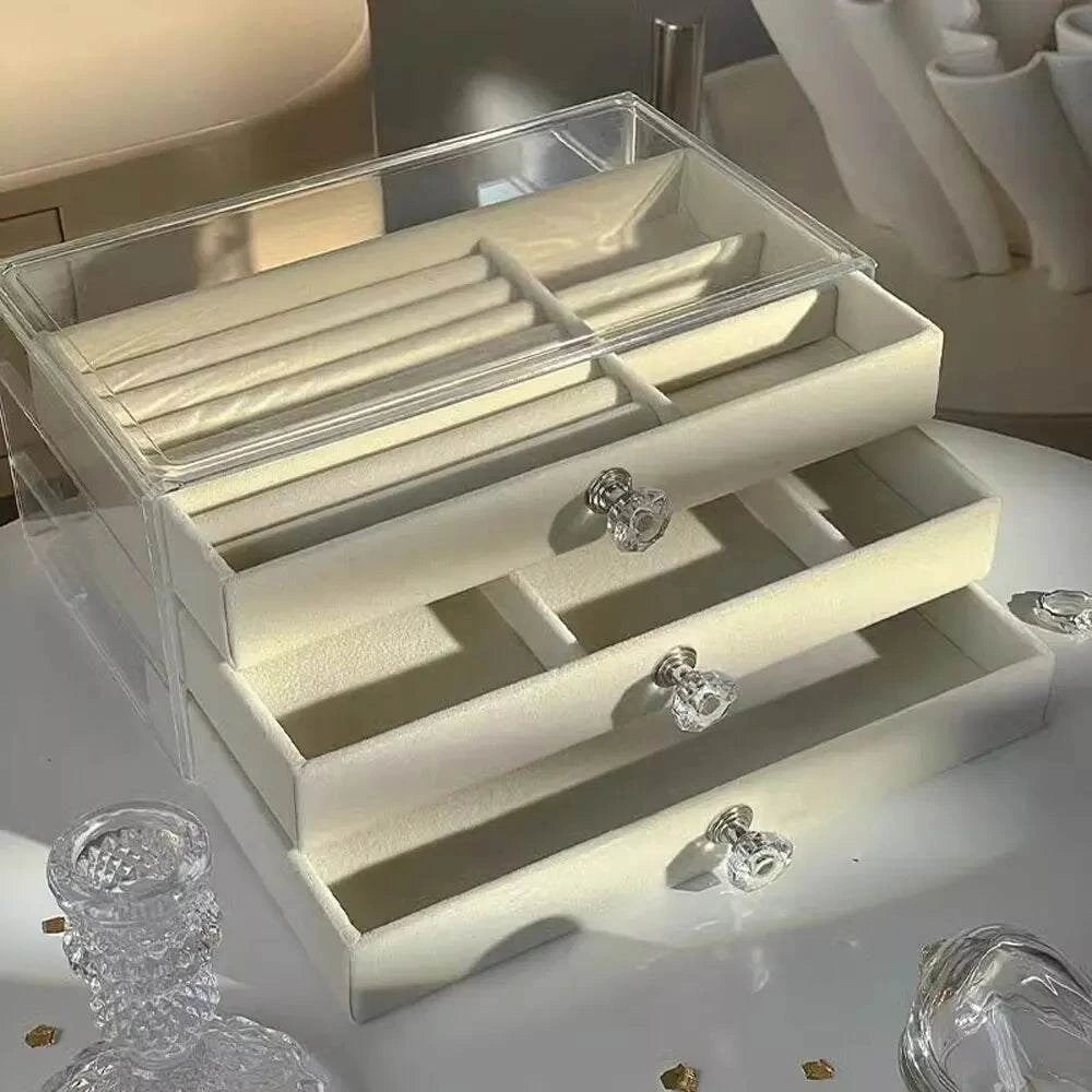 High-Capacity Flannel Jewelry Box – Organized Storage for Rings, EarriKeep your precious jewelry neatly arranged with the High-Capacity Flannel Jewelry Box. Designed for rings, earrings, and necklaces, this box combines elegant storageShop All I WantShop All I WantHigh-Capacity Flannel Jewelry Box