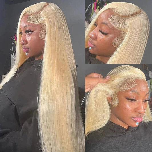 🌟 613 Blonde Lace Front Wig – 13x6 HD Frontal, 13x4 Straight BraziliaIlluminate your look with the 613 Blonde Lace Front Wig. Featuring a 13x6 HD frontal and 13x4 straight Brazilian Remy hair, this wig offers a stunning, natural appeaSHOP ALL I WANTShop All I WantBlonde Lace Front Wig
