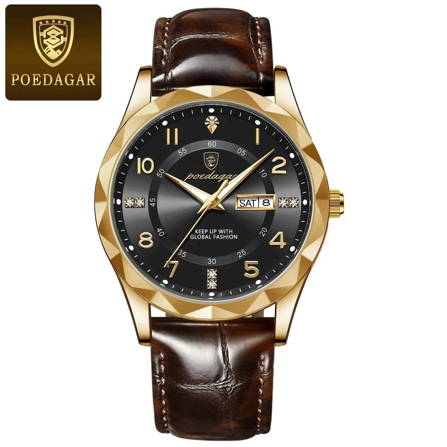 Luxury High-Quality Men’s Watch – Sport Quartz, Waterproof Luminous DaMake a bold statement with the POEDAGAR Fashion Men’s Wristwatch, a luxury timepiece designed for the sophisticated man. This stylish chronograph features a strikingShop All I WantShop All I WantLuxury High-Quality Men’