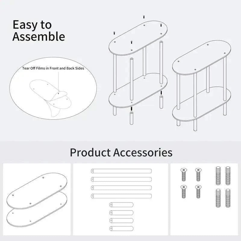 Acrylic 2-Tier Tea Table, Sofa Side & NightstandThis sleek and modern acrylic 2-tier tea table serves as a stylish addition to your living room or bedroom. Whether used as a side table for your sofa or a nightstanShop All I WantShop All I WantAcrylic 2-Tier Tea Table, Sofa Side & Nightstand