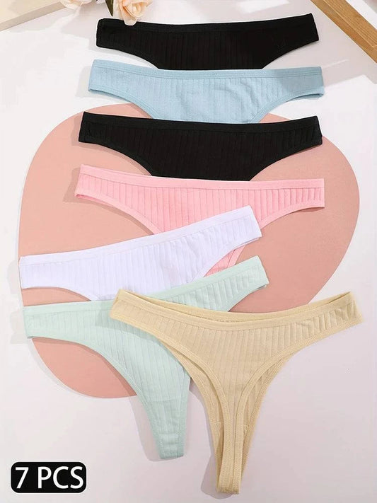 G-String Cotton Panties SetEnjoy comfort and style with this G-string cotton panties set. Designed for a sleek fit with breathable cotton for everyday wear. 🌸👙SHOP ALL I WANTShop All I WantG-String Cotton Panties Set