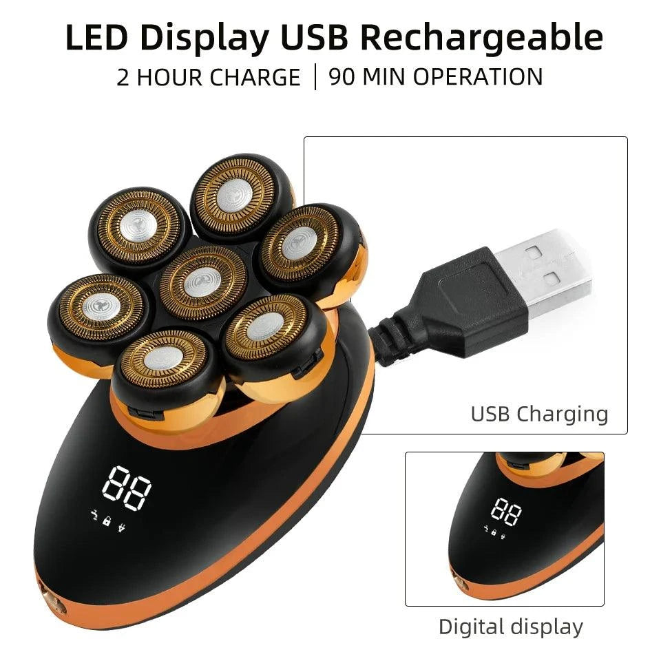 Men's 7D Floating Electric Shaver – Wet/Dry Rechargeable Razor with BaExperience the ultimate in shaving technology with the Men's 7D Floating Electric Shaver. Designed for a close and comfortable shave, this advanced electric razor feShop All I WantShop All I WantMen'