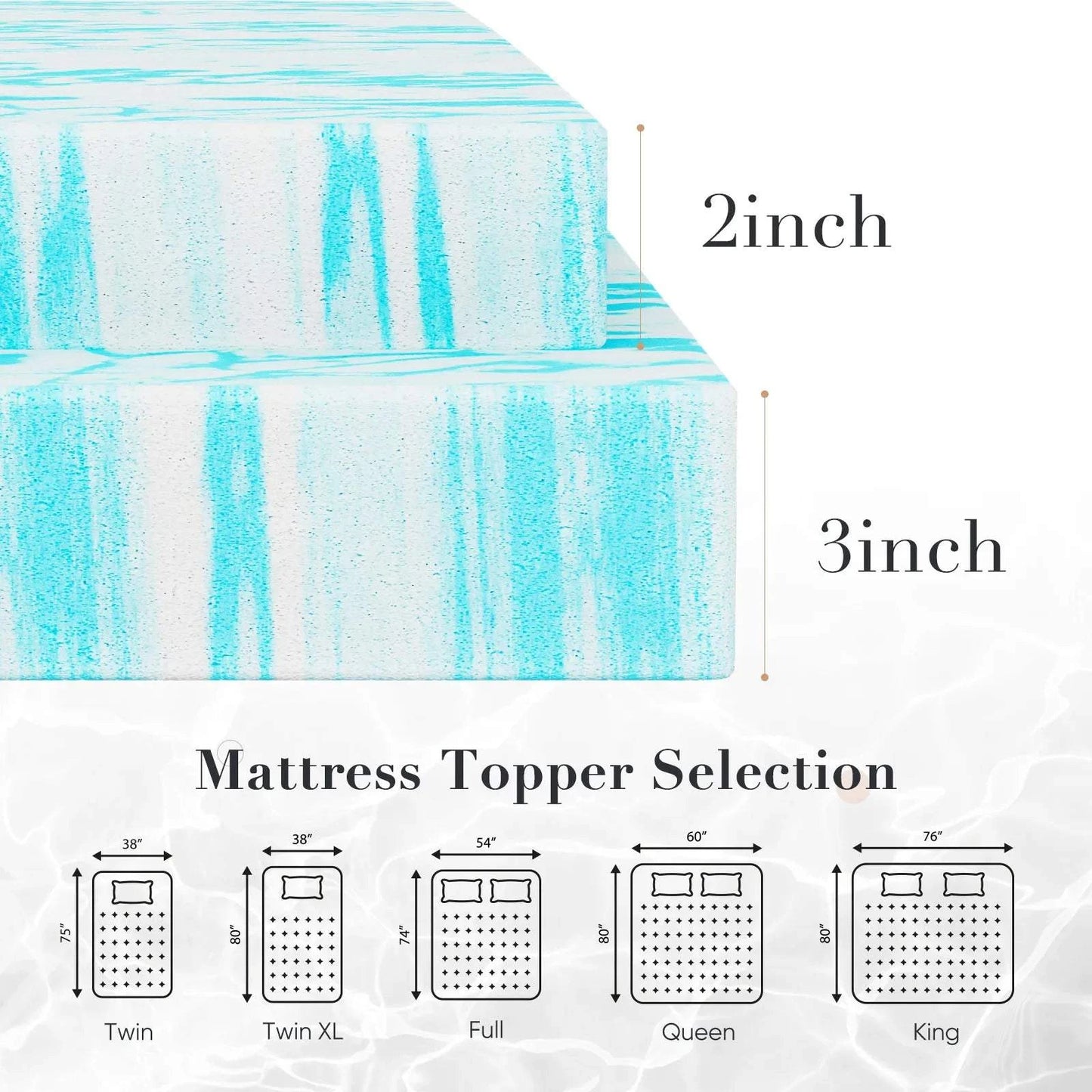 Cooling Memory Foam Mattress Topper 🛏️Enhance your sleep experience with the Cooling Memory Foam Mattress Topper. Designed for ultimate comfort and support, this topper provides a cooling effect that helShop All I WantShop All I WantCooling Memory Foam Mattress Topper 🛏️