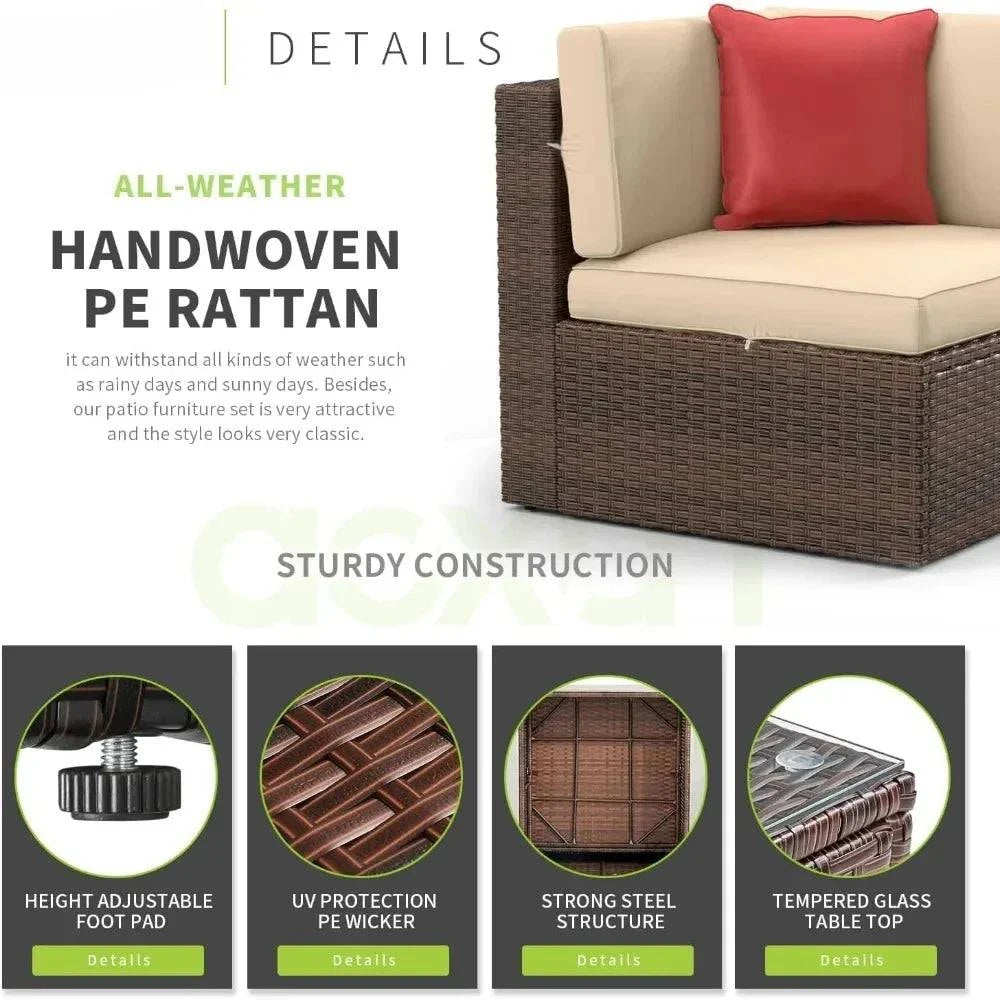 8-Piece Patio Set with Fire Pit & Sofa 🔥Transform your outdoor space with this stylish 8-Piece Patio Set. Featuring an L-shaped sofa and a built-in fire pit, this set is perfect for cozy gatherings, whetheShop All I WantShop All I Want8-Piece Patio Set