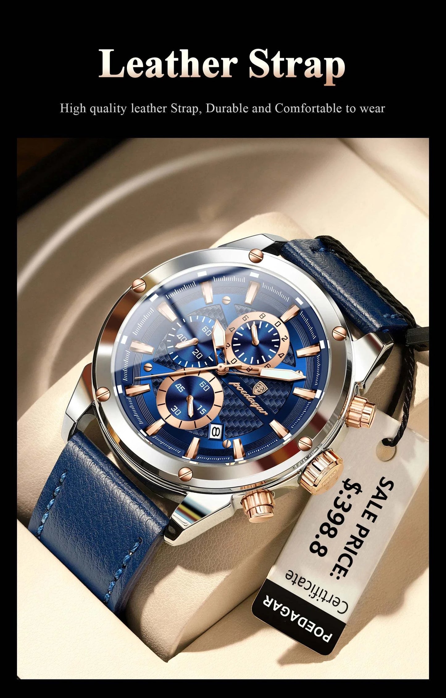 Elegant Men’s Quartz Watch – Waterproof Luminous Sports Timepiece withThe Elegant Men’s Quartz Watch offers both sophistication and functionality. Its waterproof design and luminous hands make it perfect for both daily wear and active Shop All I WantShop All I WantQuartz Watch – Waterproof Luminous Sports Timepiece