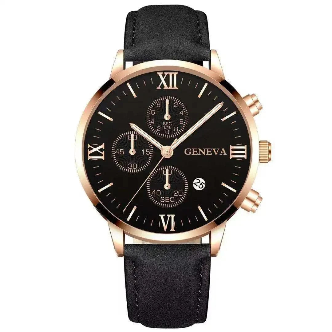 Men’s Black Quartz Watch | Fashion Round Roman Dial Sports Watch ⌚Stay stylish and punctual with this men’s black quartz watch featuring a classic round Roman dial. Designed for sports enthusiasts, this fashion-forward timepiece ofShop All I WantShop All I WantFashion Round Roman Dial Sports Watch ⌚