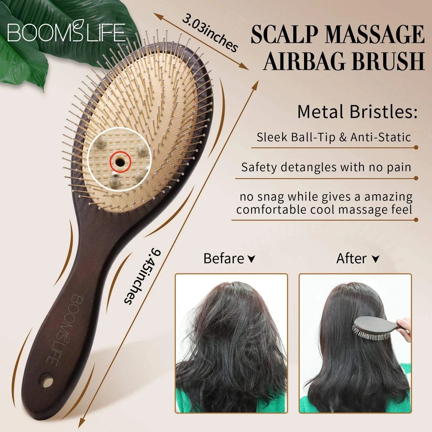 💆♀️ Black Steel Hair Brush – Scalp Massage, Airbag Detangling, Wood 💆♀️ Black Steel Hair Brush – Scalp Massage, Airbag Detangling, Wood Comb with Steel Needles 🌟
Revitalize your hair routine with the Black Steel Hair Brush. FeaturShop All I WantShop All I WantBlack Steel Hair Brush