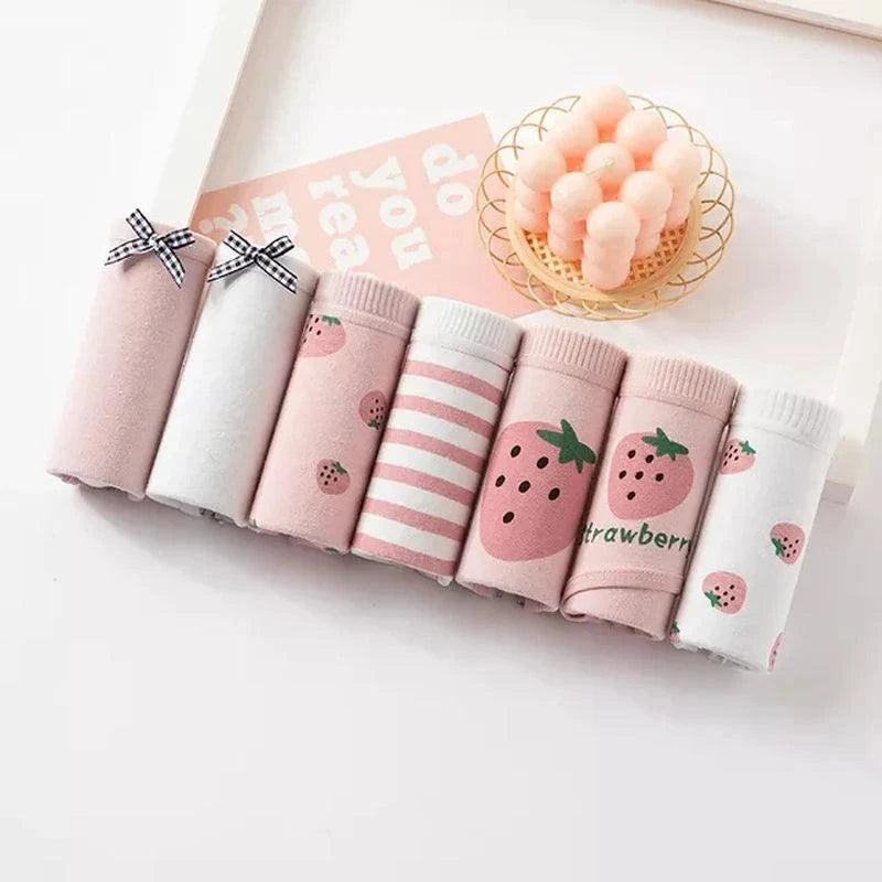 7PCS Cotton Panties Set | Comfortable Middle-Waisted Underwear for WomEnjoy all-day comfort with this 7PCS set of cotton panties for women. These sexy middle-waisted underpants are designed for big sizes, ranging from M to 2XL, ensurinShop All I WantShop All I Want7PCS Cotton Panties Set