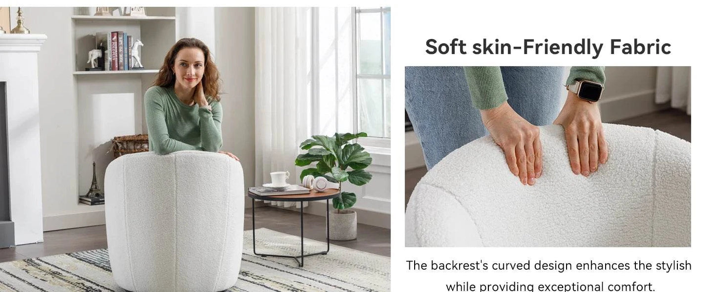 Bouclé Swivel Barrel Chairs – Comfy & Stylish Set of 2 🪑Enhance your sitting room designs with these Bouclé Swivel Barrel Chairs, a perfect duo for modern home design ideas. Featuring a minimalist modern aesthetic, these Shop All I WantShop All I WantBouclé Swivel Barrel Chairs – Comfy & Stylish Set