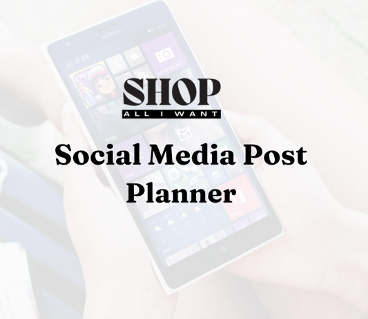 Social Media Monthly Post Planner -49 PagesShop All I WantShop All I WantSocial Media Monthly Post Planner