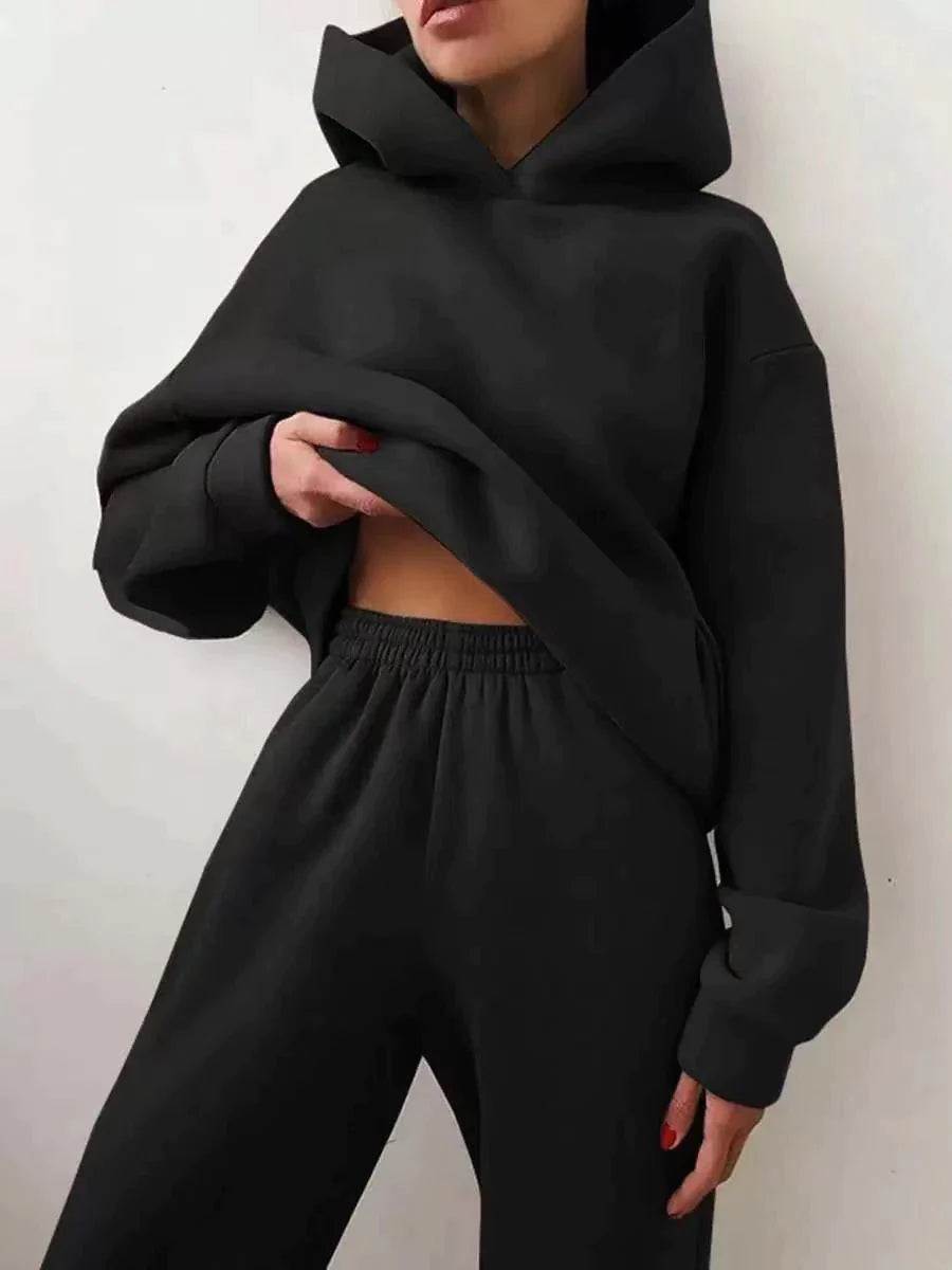 Two-Piece Tracksuit SetStay Cozy, Stay Stylish – The Perfect Blend of Comfort and FashionStep up your loungewear game with our Women’s Fleece Two-Piece Tracksuit Set. Designed for both warShop All I WantShop All I Want-Piece Tracksuit Set