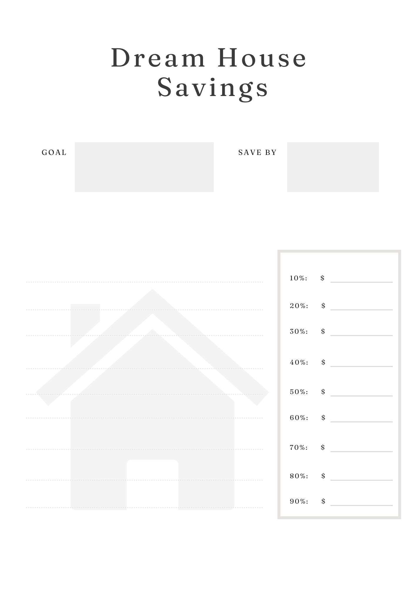 Savings Tracker