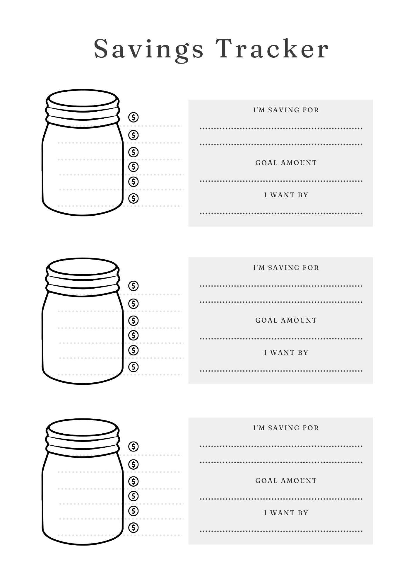 Savings Tracker