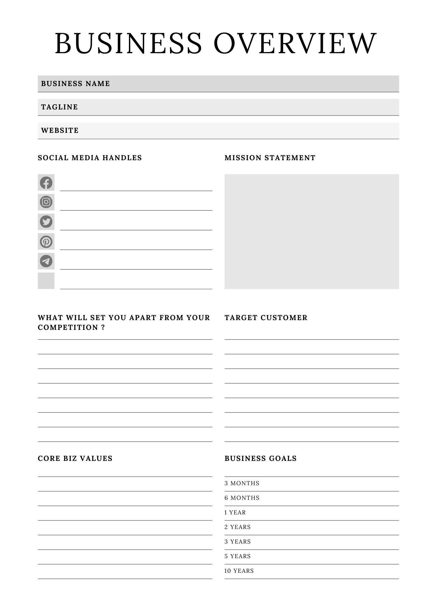 Online Shop Planner -37 Pages