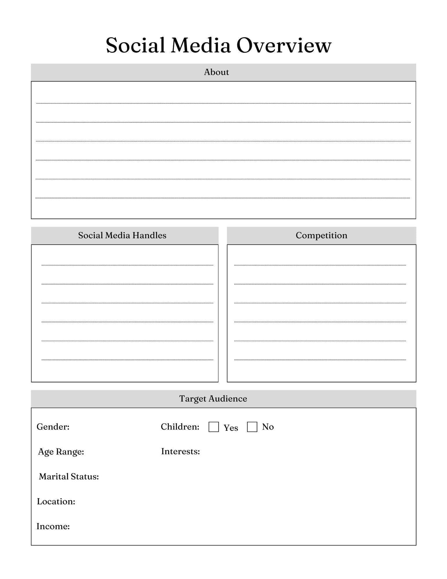 Social Media Monthly Post Planner -49 Pages