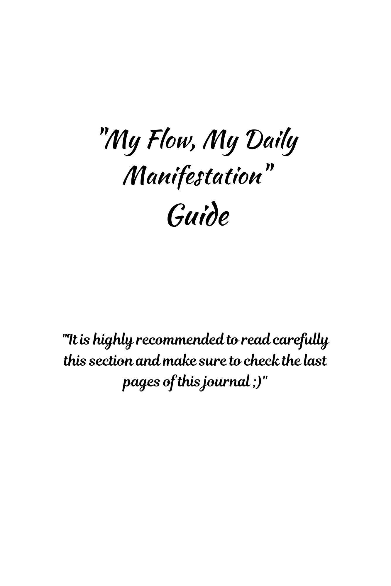 Daily Manifestation Guide