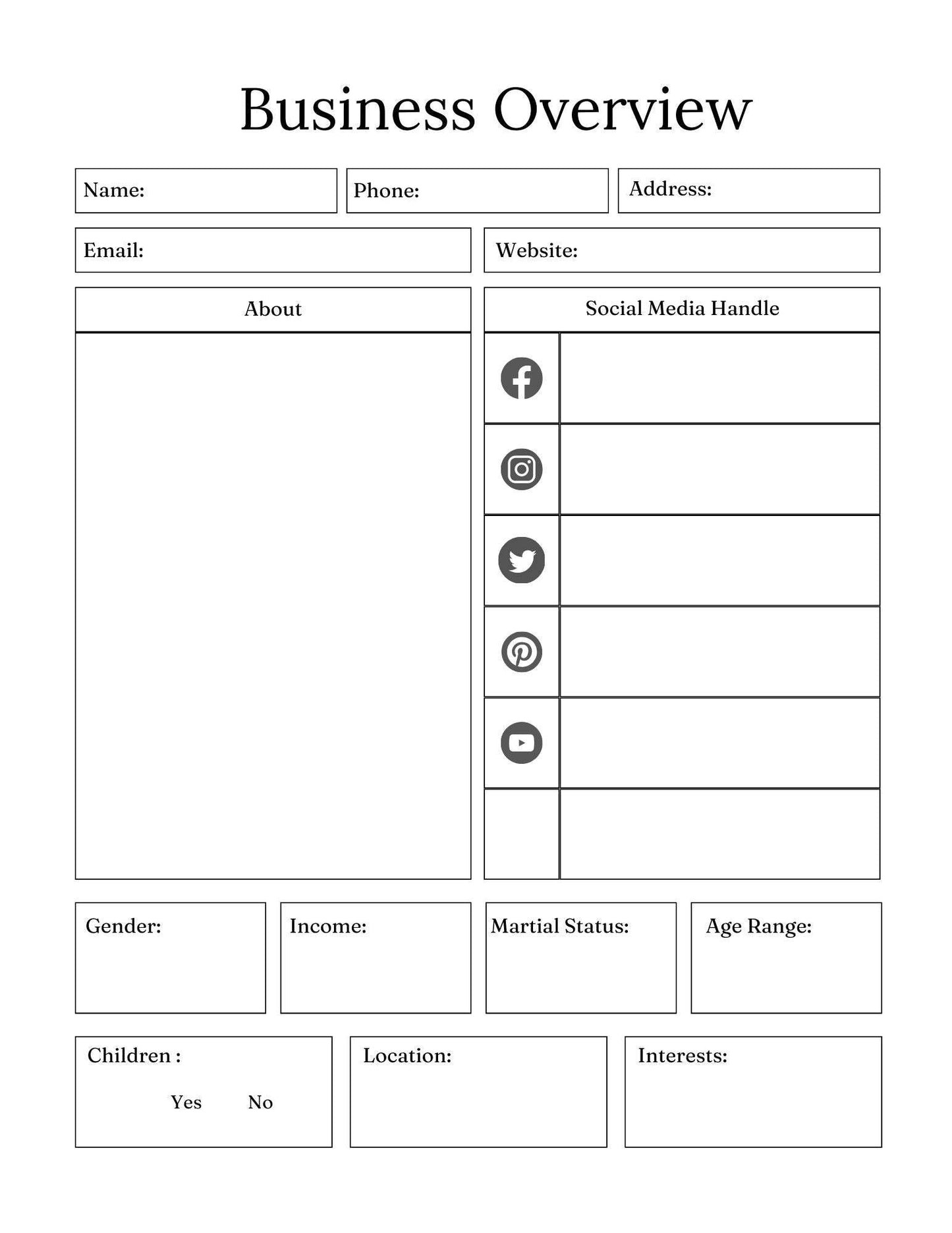 Small Business Planner - 61 Pages