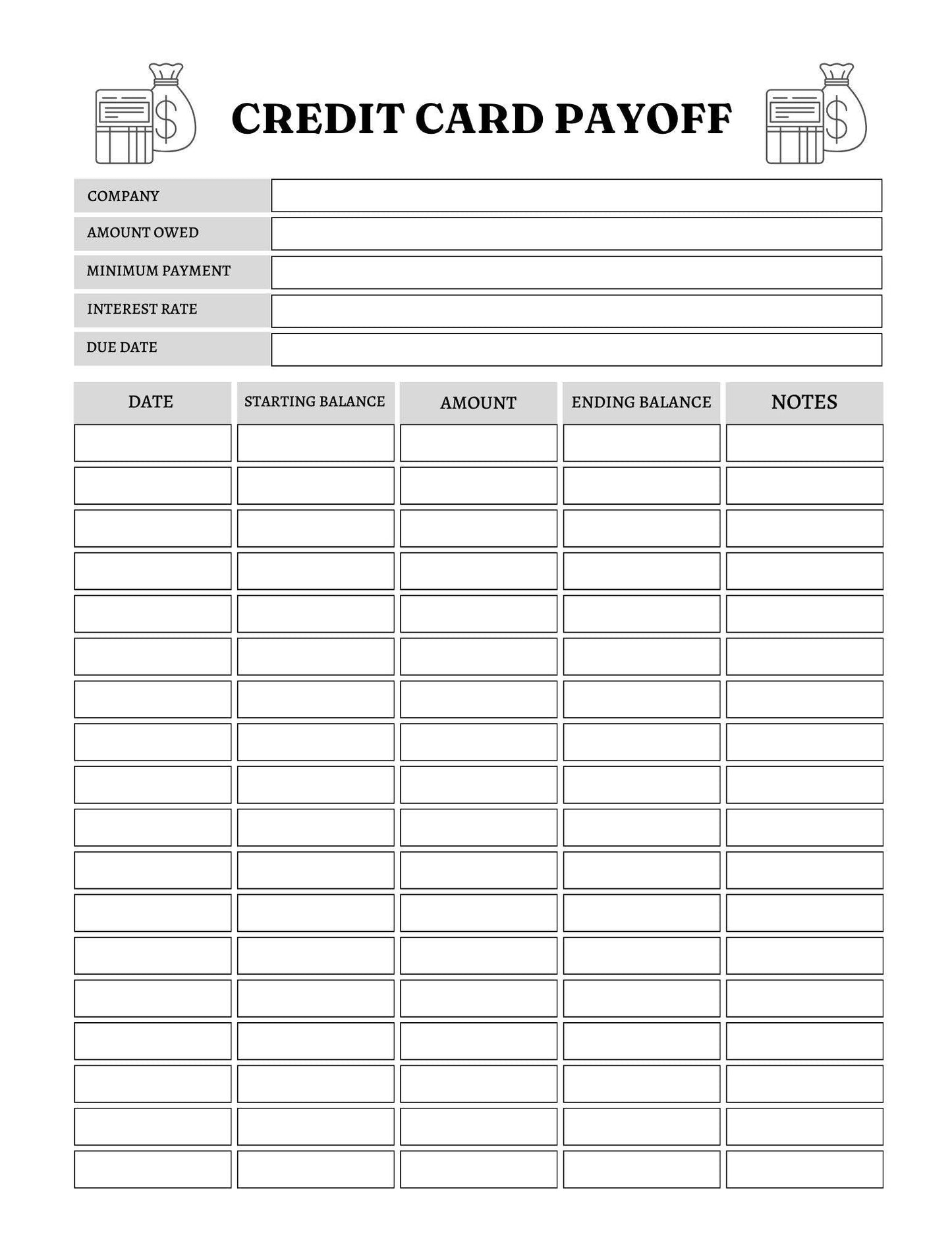 Budget Tracker Planner