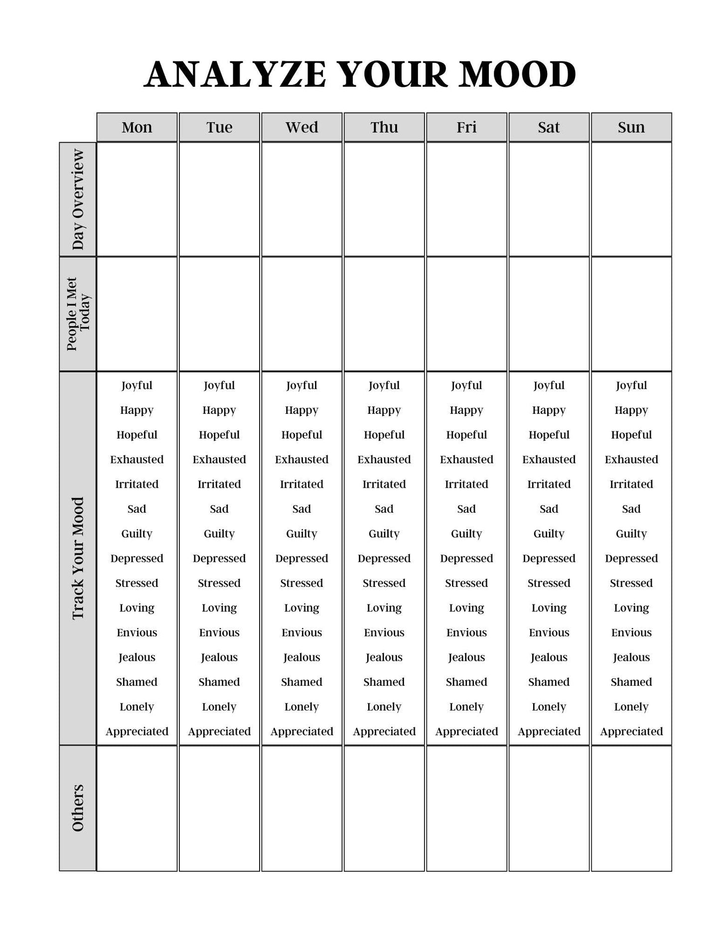 ANXIETY JOURNAL -24 Pages